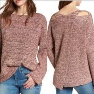 Blank NYC Knit Cross Back Sweater